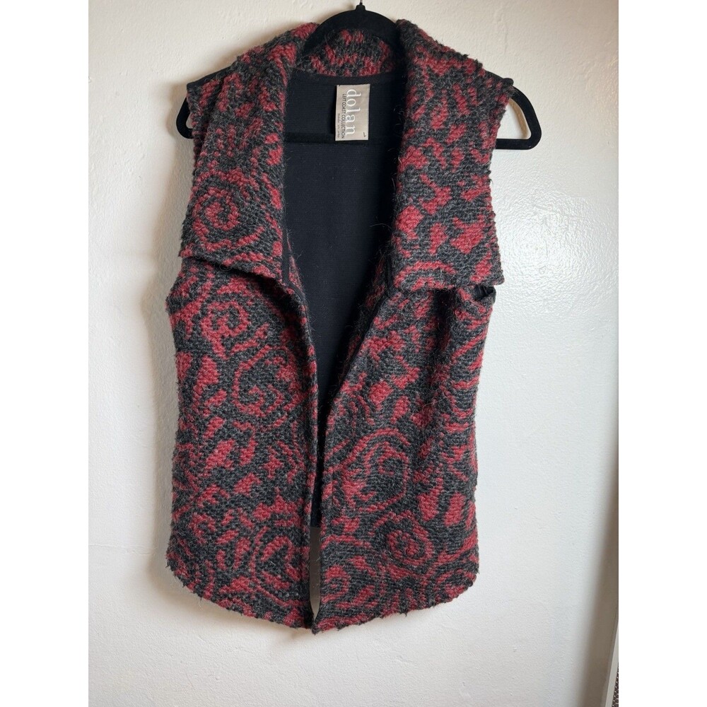 Dolan Left Coast Collection TexturedWool Blend Vest Size Small Made in USA